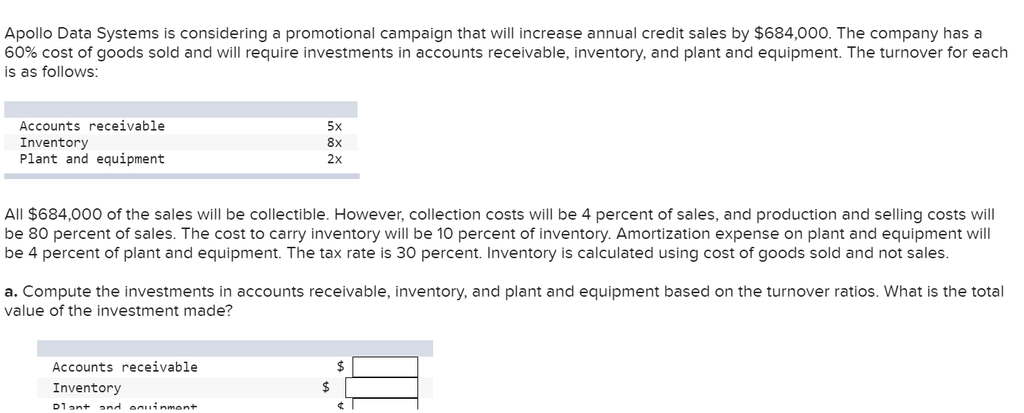 Apollo Data Systems is considering a promotional