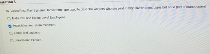 In Skilled Base Pay Systems, these terms are used