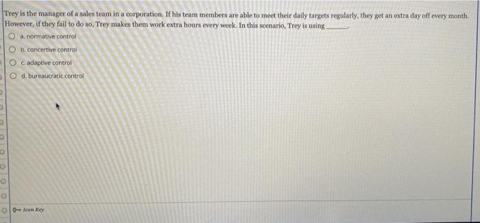 Trey is the manager of a sales team in a