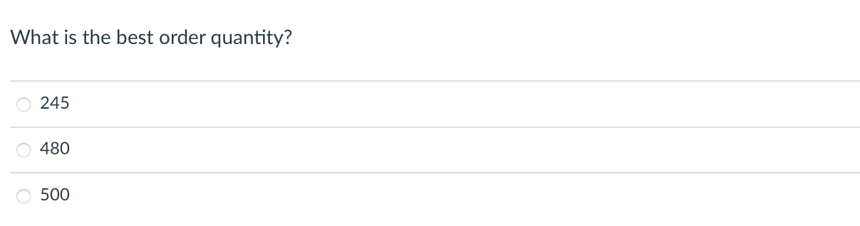 Alex wants to determine the best order quantity