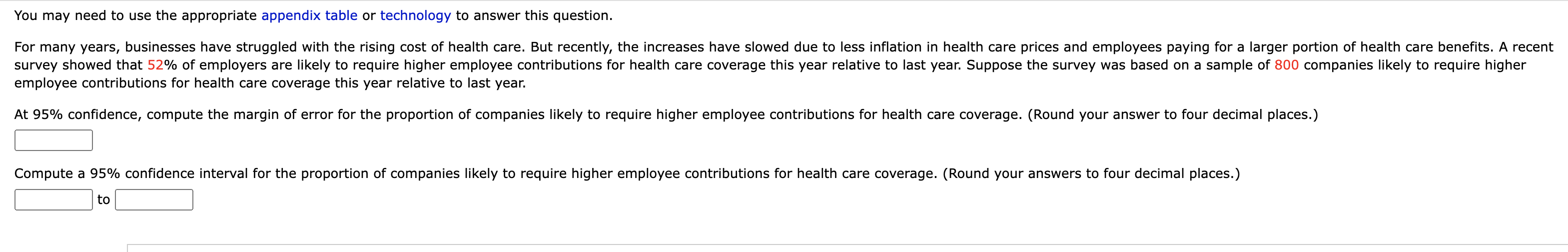 You may need to use the appropriate appendix