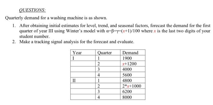last 2 digit number: 51 QUESTIONS: Quarterly
