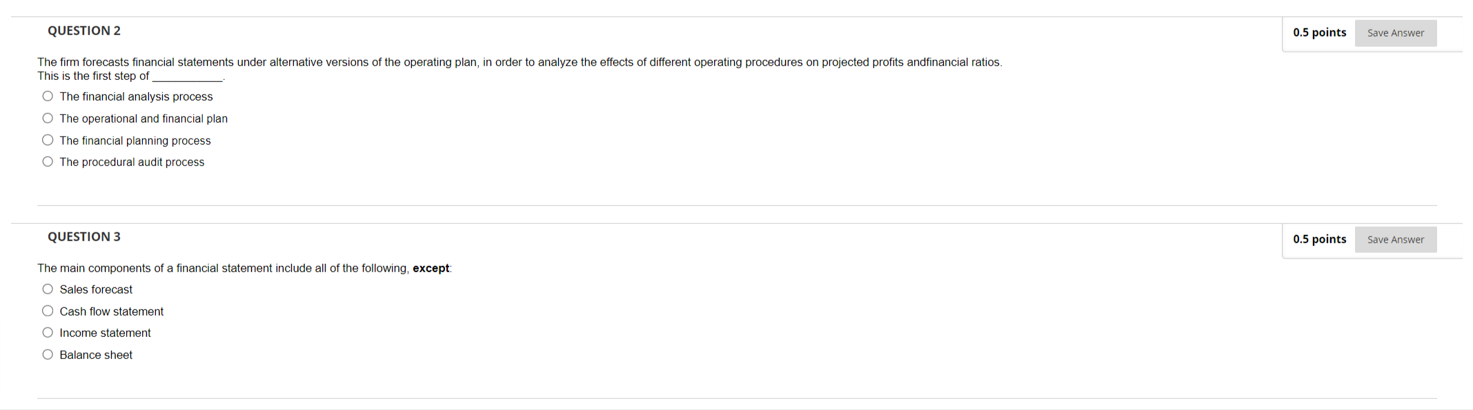 This is the first step of The financial analysis