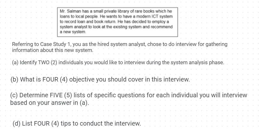 Mr. Salman has a small private library of rare