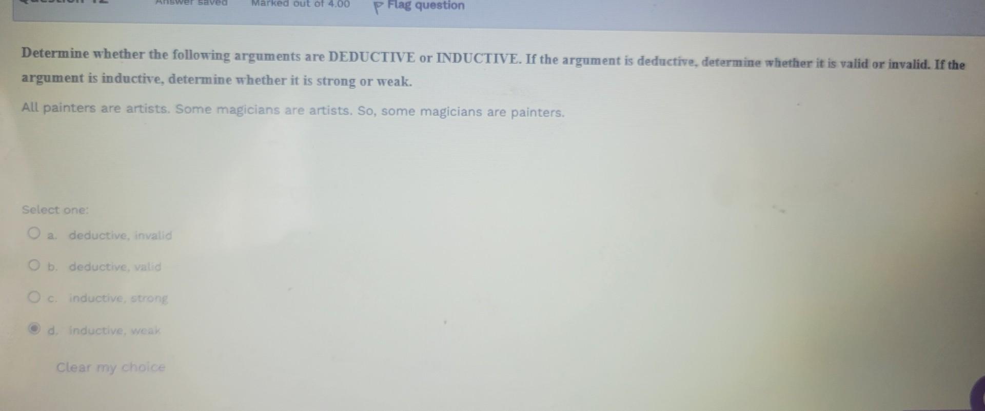 Determine whether the following argument is