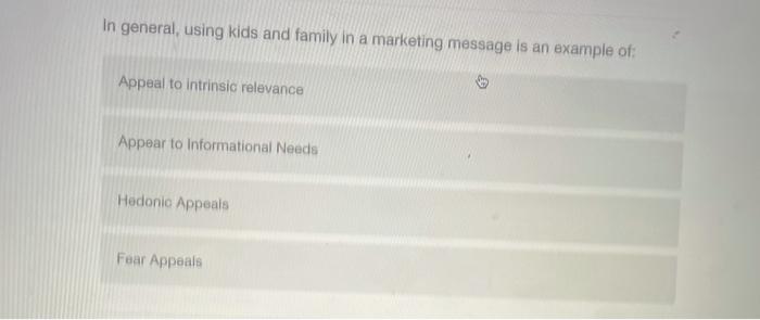 In general, using kids and family in a marketing