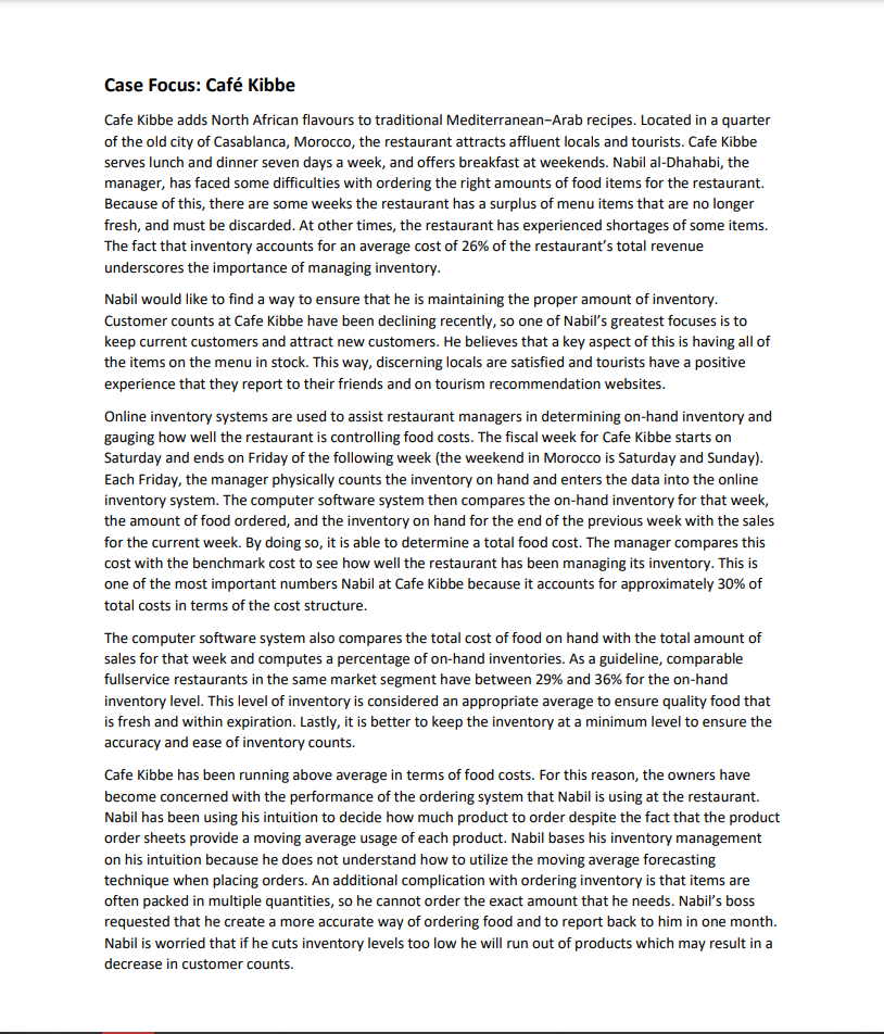 Case Focus: Caf Kibbe Cafe Kibbe adds North