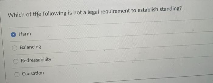 Which of the following is not a legal requirement