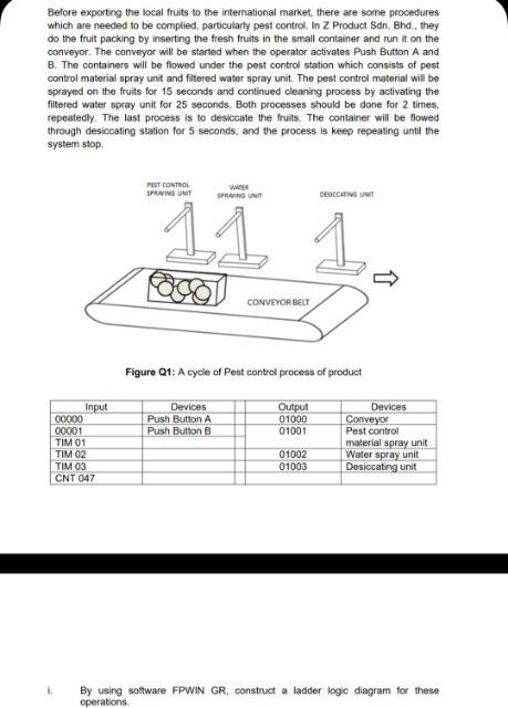Before exporting the local fruits to the
