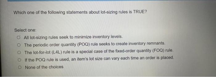 If the operation wants to improve on time