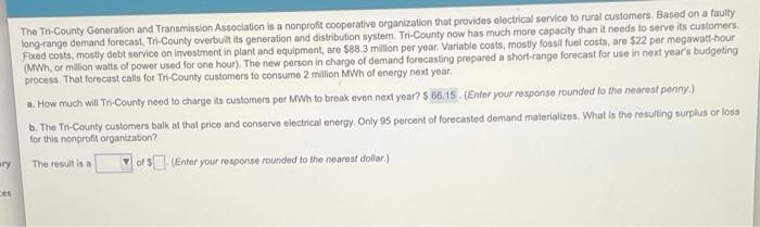 The T-County Generation and Transmission