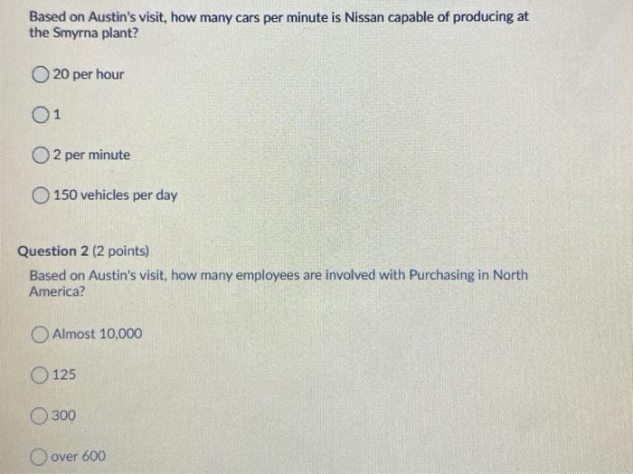 Based on Austin's visit, how many cars per minute