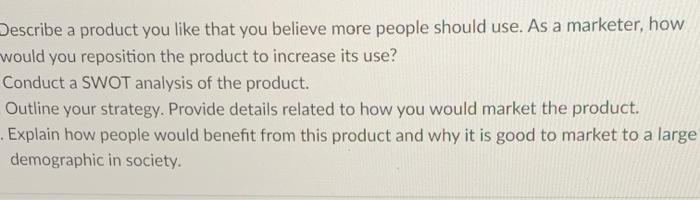 All questions in regard to the one product idea