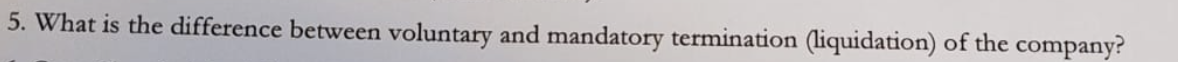 5. What is the difference between voluntary and