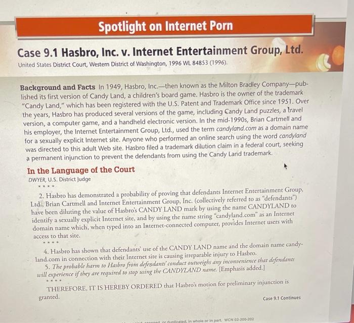 pls do a summary Spotlight on Internet Porn Case