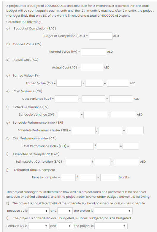 I want to solve this question A project has a