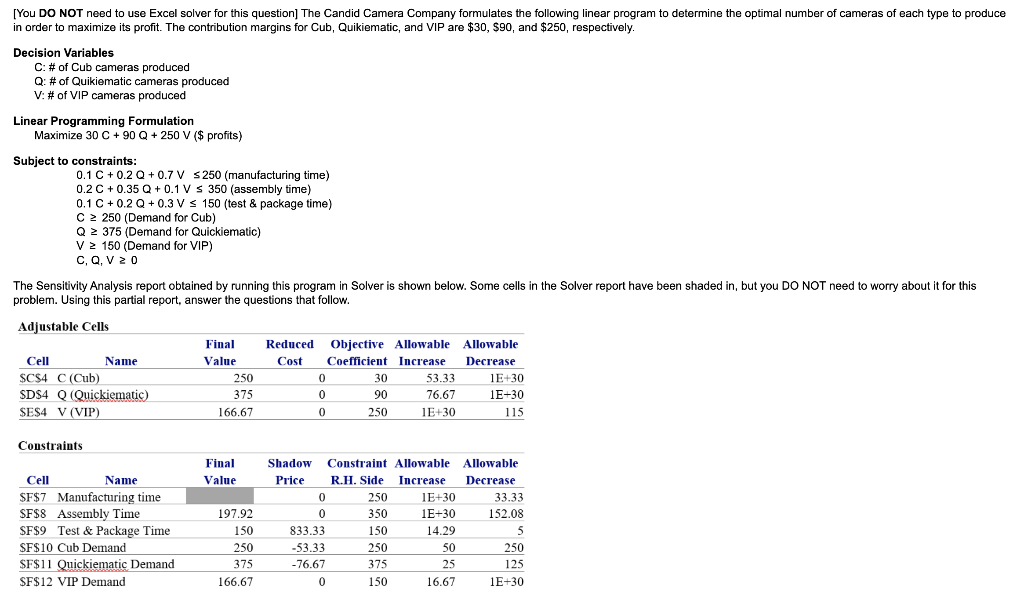 [You DO NOT need to use Excel solver for this