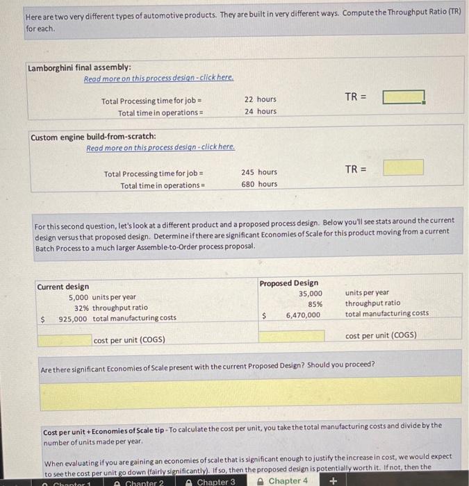Here are two very different types of automotive