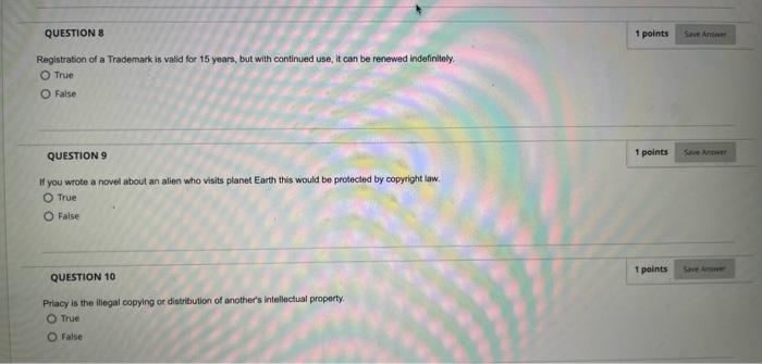 Registration of a Trademark is valid for 15