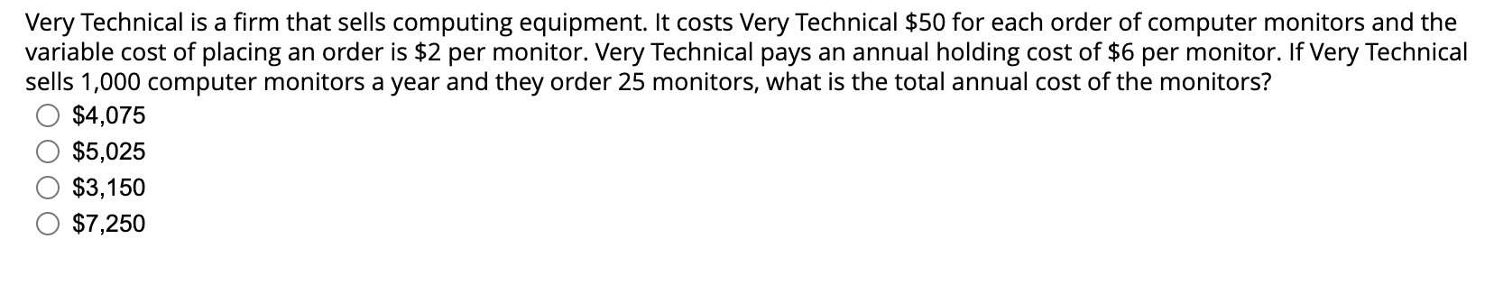 Very Technical is a firm that sells computing