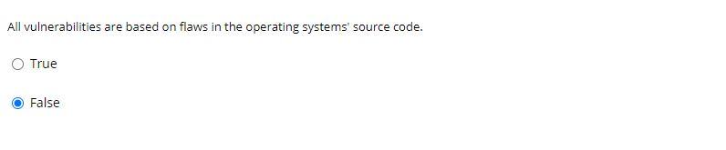 A CD-ROM is an example of memory. True False All