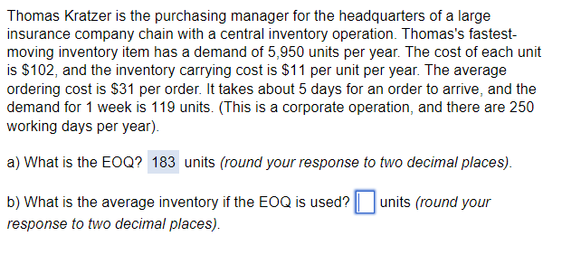 Thomas Kratzer is the purchasing manager for the