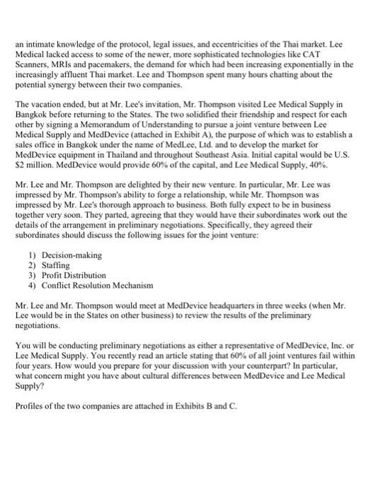 my role is Med device what hs my BATNA,