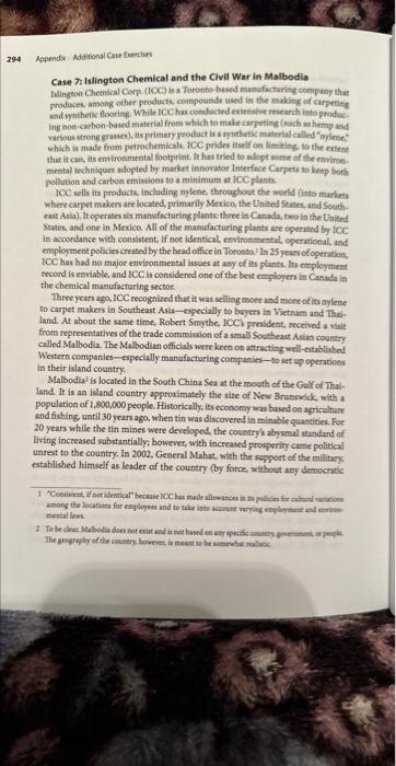 read the case study and answer the last question