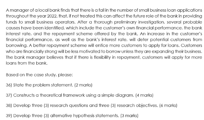 A manager of a local bank finds that there is a