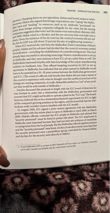 read the case study and answer the last question