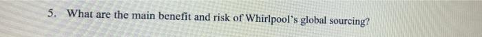 5. What are the main benefit and risk of