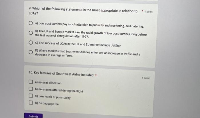 answer 1 to 10 question as soon as possible