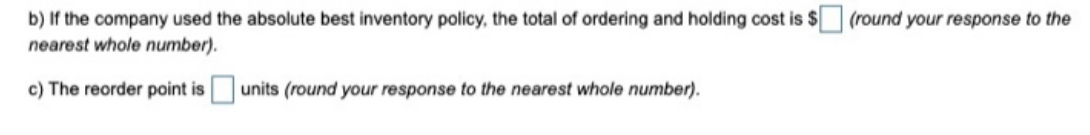the company is ordering 12 times per year (75