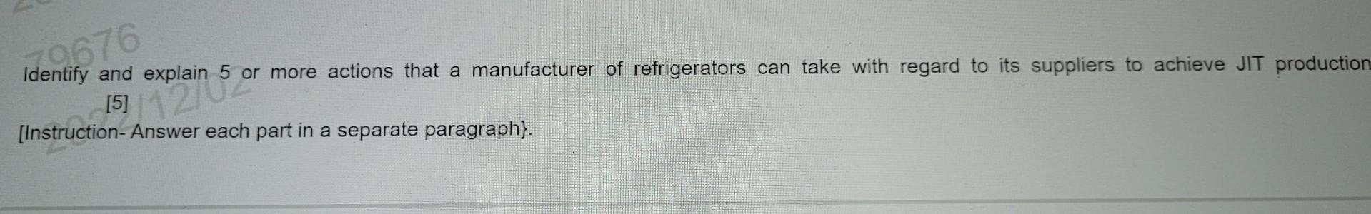 Identify and explain 5 or more actions that a