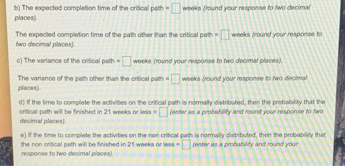 WEBLOC a b a b 11 The estimated times and