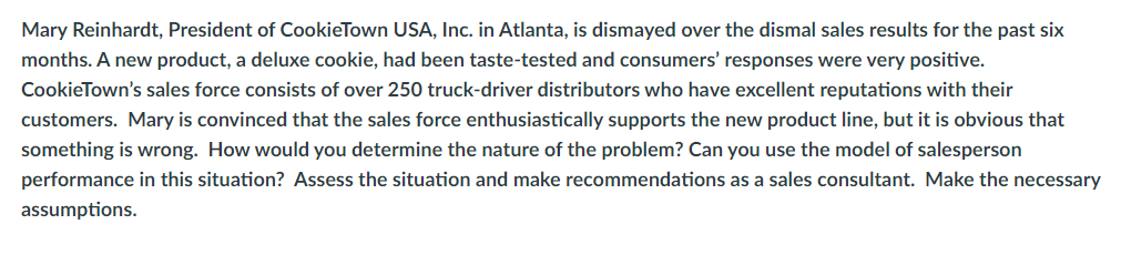 Mary Reinhardt, President of CookieTown USA, Inc.