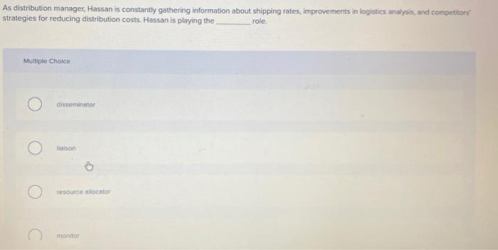 As distribution manager, Hassan is constantly