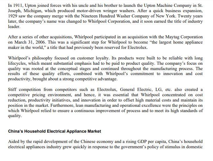 Case study questions: 1. What is the key problem