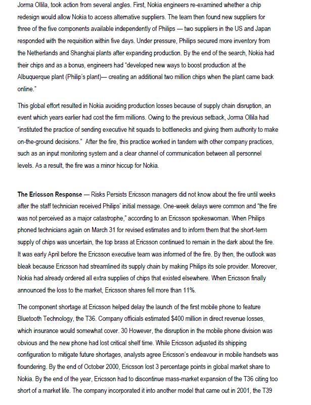 Fire at the Plant - Hazard as a Trigger for