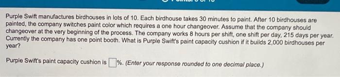 Purple Swift manufactures birdhouses in lots of