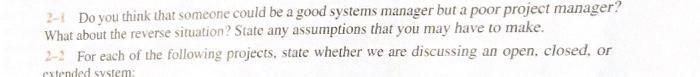 please answer questions 2.1&2.5 with a paragraph