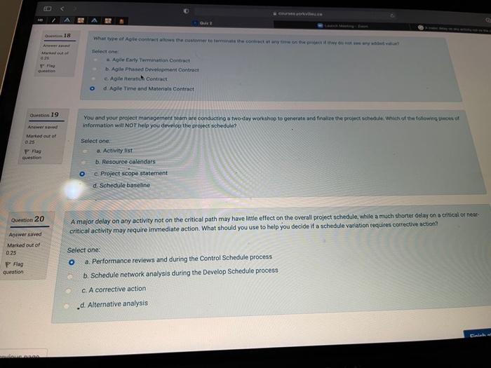 OME 18 What type of Agile contact them to the