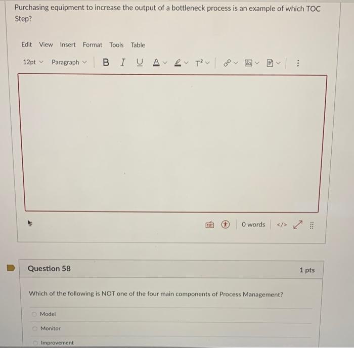 Purchasing equipment to increase the output of a