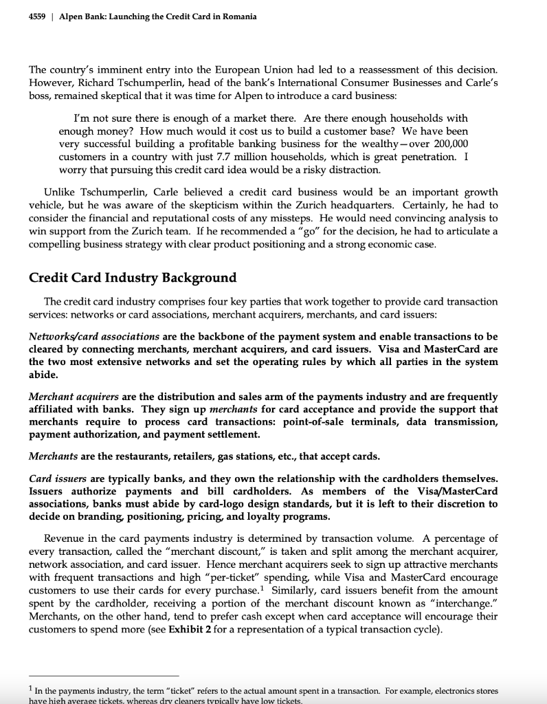 Please create a SWOT ANALYSIS of this case. Alpen