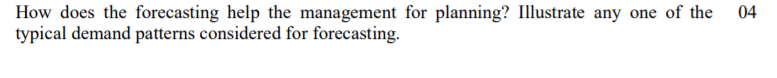 04 How does the forecasting help the management