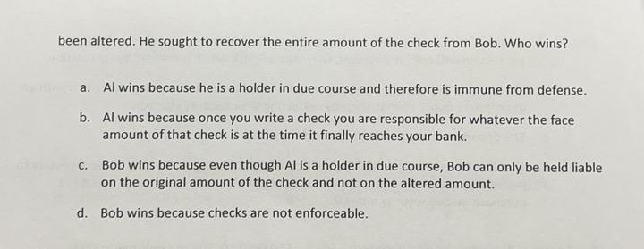 9. George sells his dry cleaning business to Sue