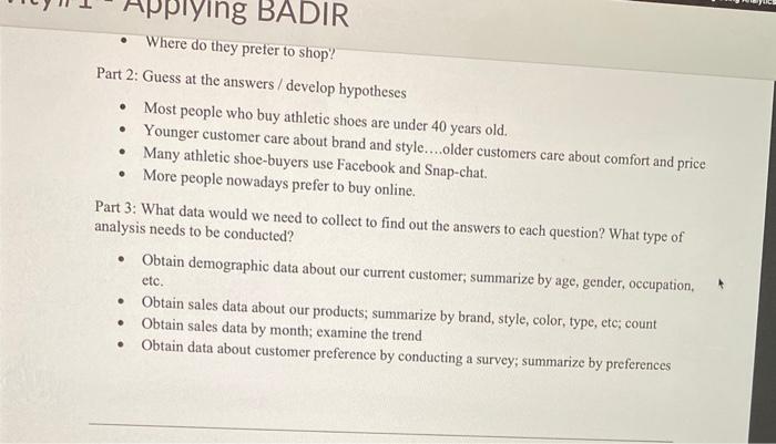 There is no more information. what the assignment