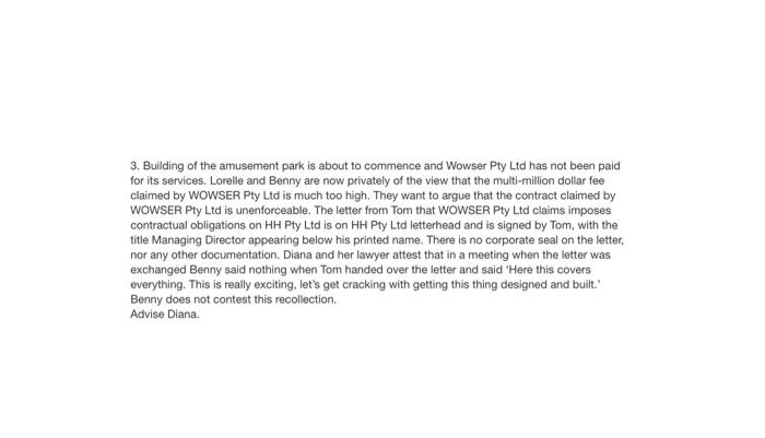 3. Building of the amusement park is about to