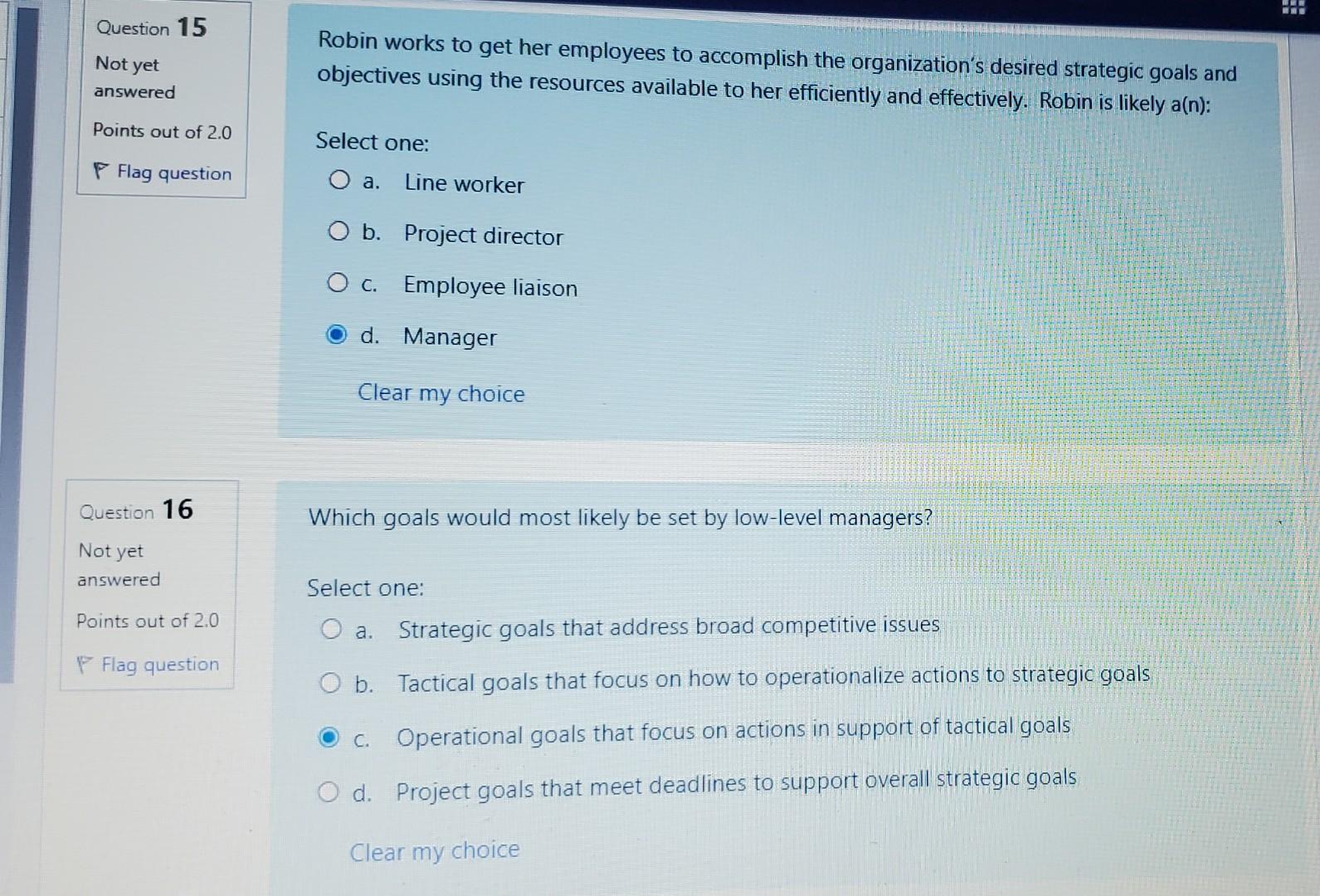 can someone please answer questions 15 and 16