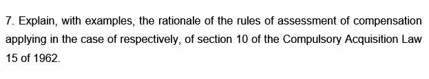 7. Explain, with examples, the rationale of the